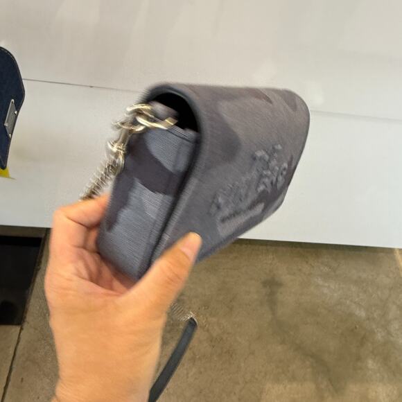 Best Price‼️Marc Jacobs The Denim Chain Mini Bag Blue Multi - Picture 2 of 6